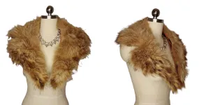 *  VINTAGE RACCOON SHAWL FUR COLLAR FOR COAT OR SWEATER