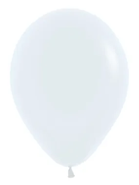 11" Sempertex Fashion White Latex Balloons | 100 Count