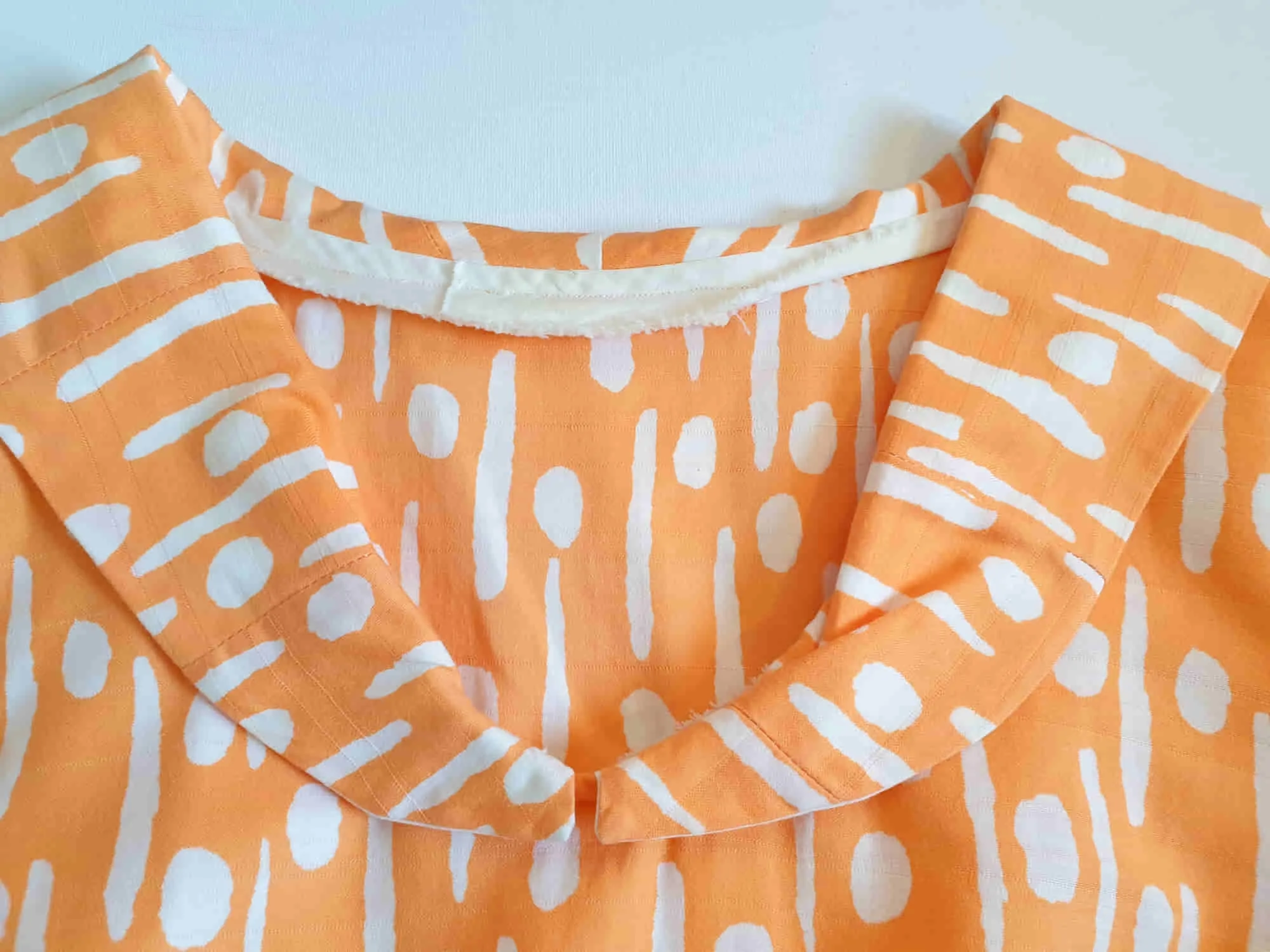 1960s Orange Polka Dot Dress - M