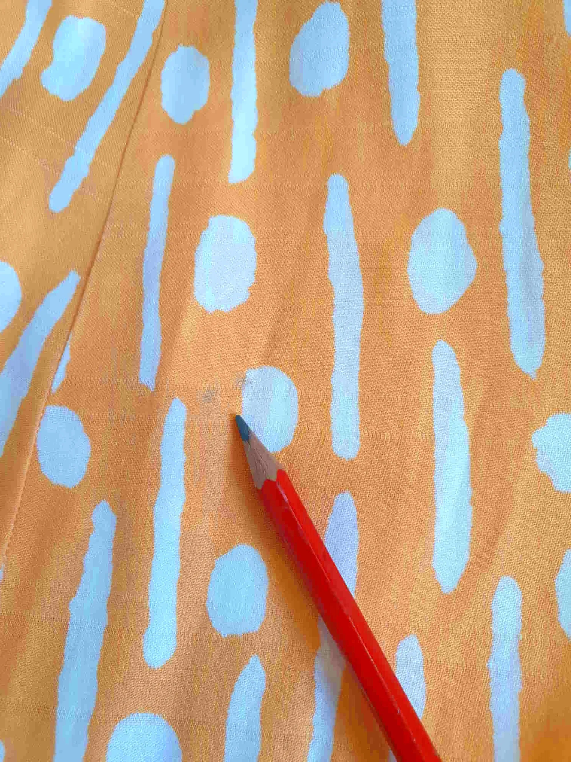 1960s Orange Polka Dot Dress - M