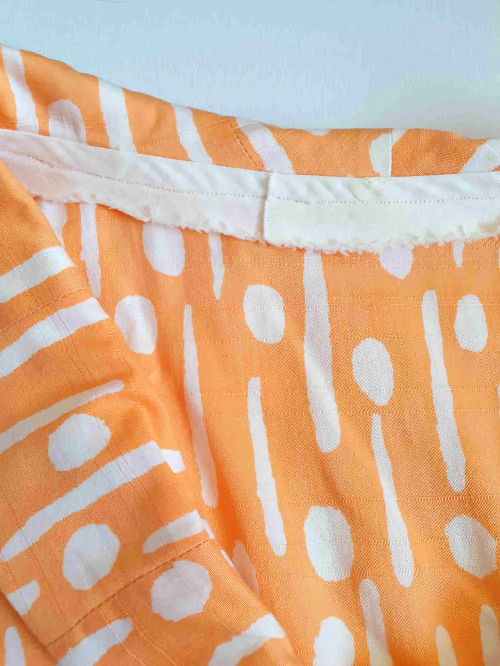 1960s Orange Polka Dot Dress - M