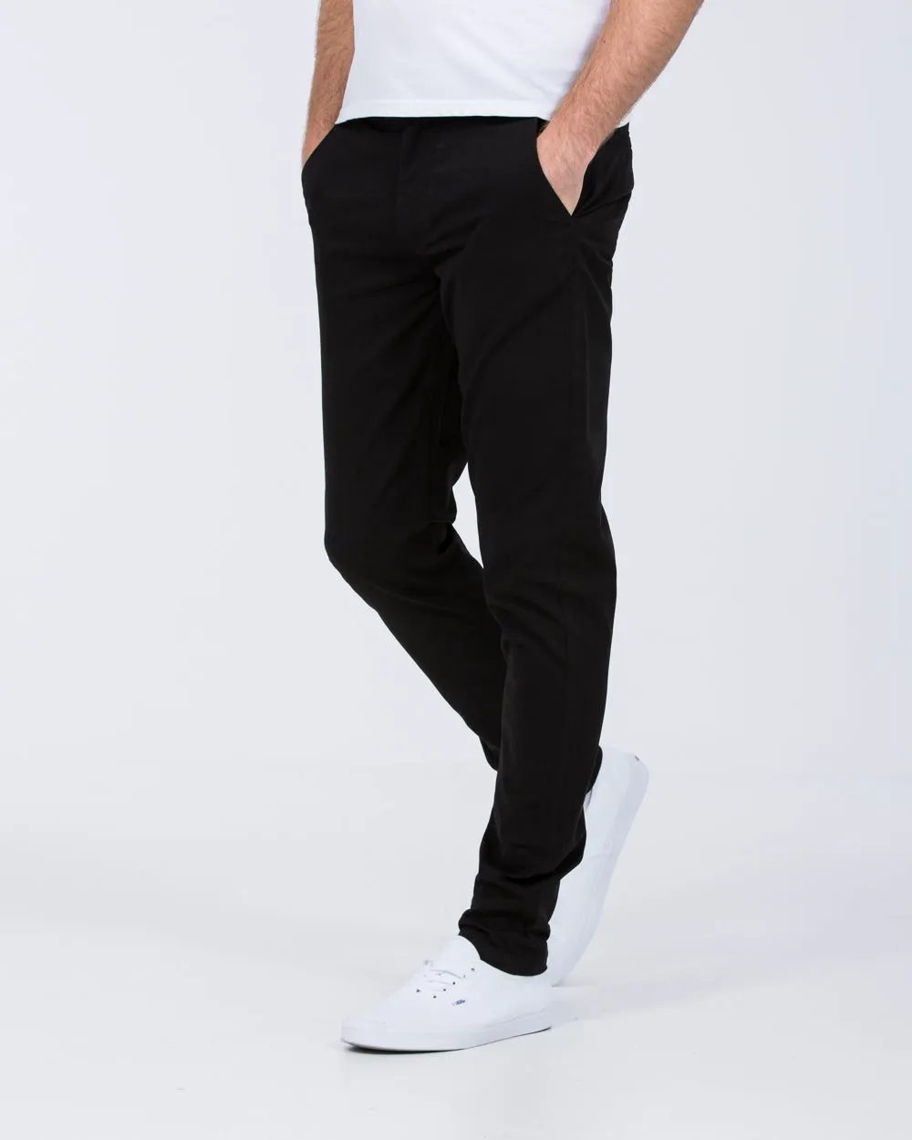 2t Ludvig Slim Fit Tall Chinos (black)