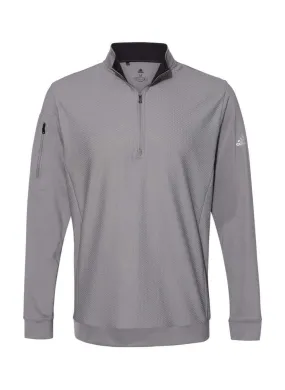 Adidas Adidas  Performance Textured Quarter-Zip Grey Three Men&#x27;s A295