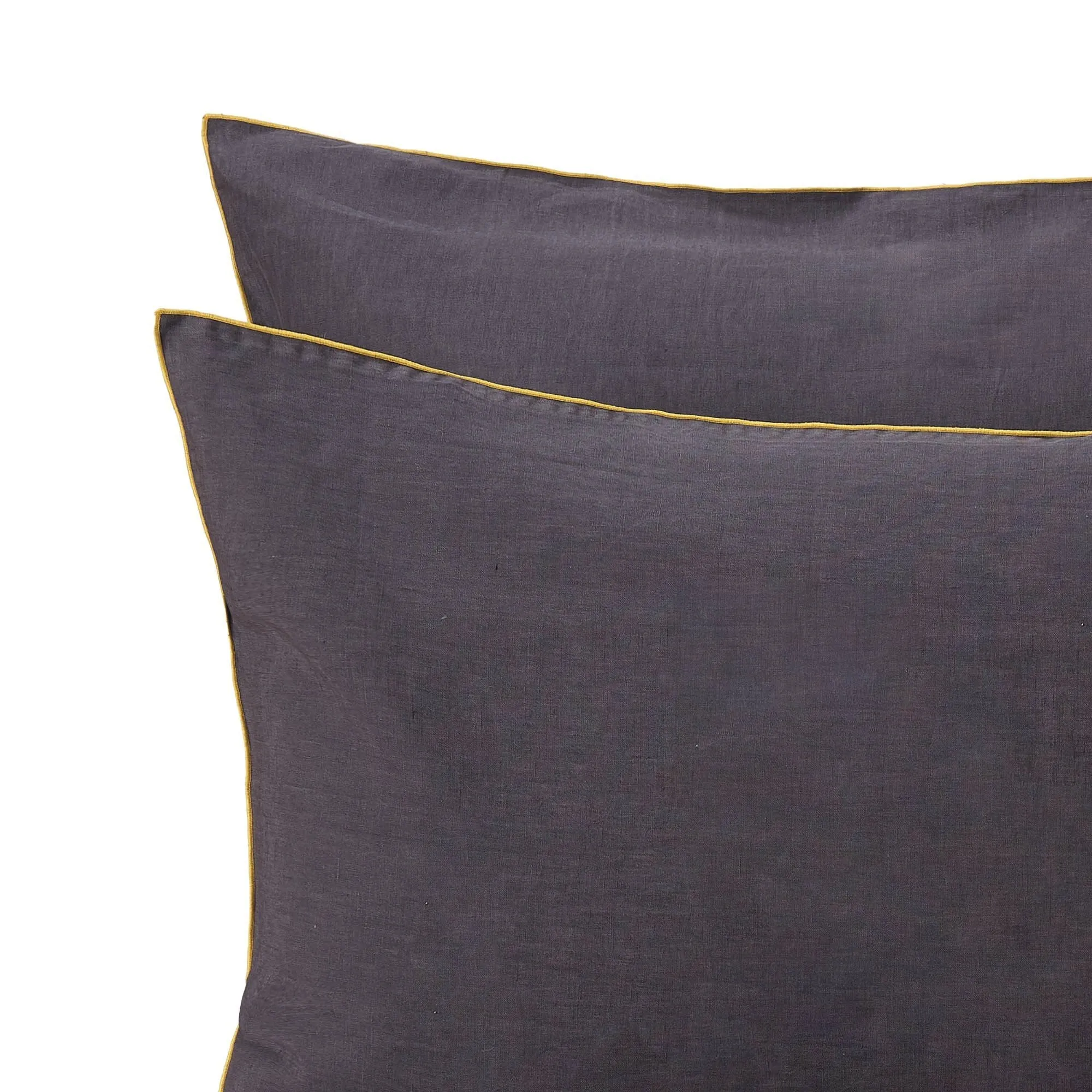 Alvalade Pillowcase [Dark grey/Bright mustard]