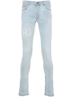 AMIRI Bandana Jacquard Skinny Jeans