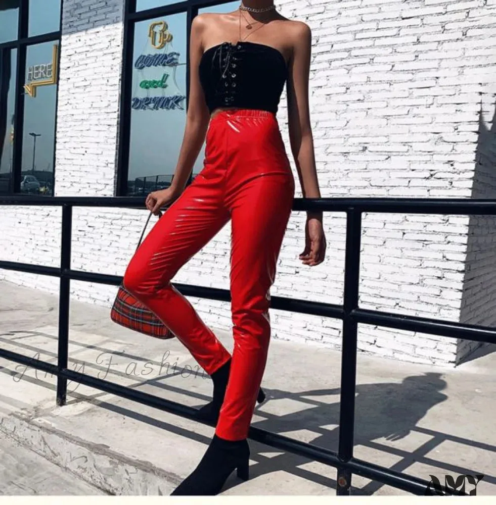 Amy Fashion - High Waist Skinny Fitness Casual Pants