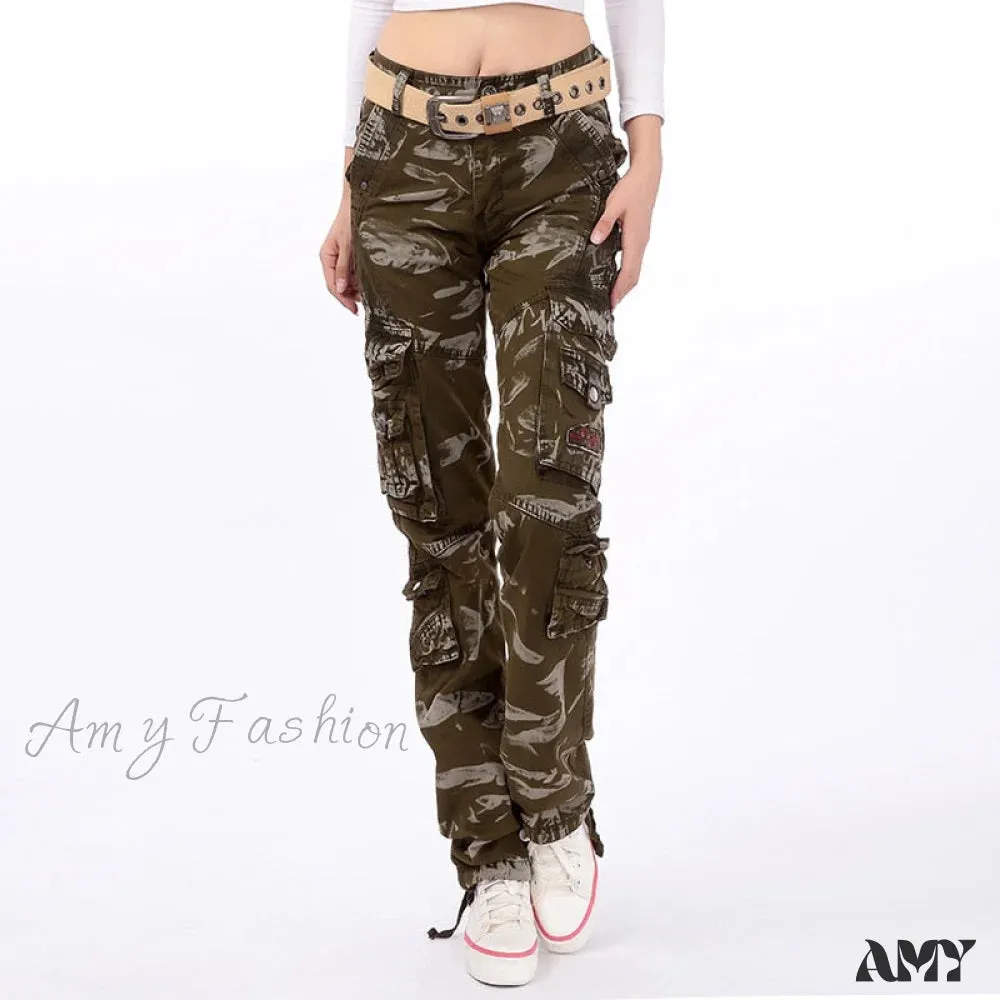 Amy Fashion - Joggers Streetwear Hiking Trousers Solid Candy Color