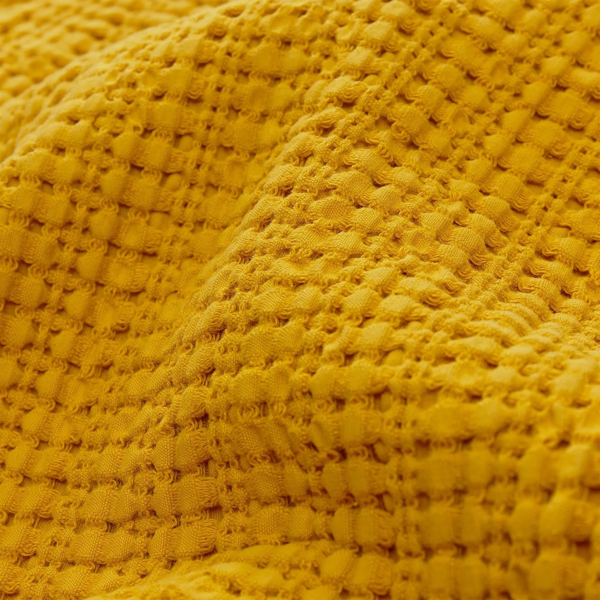 Anadia Cotton Bedspread [Mustard]