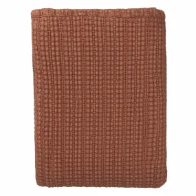 Anadia Cotton Bedspread [Terracotta]