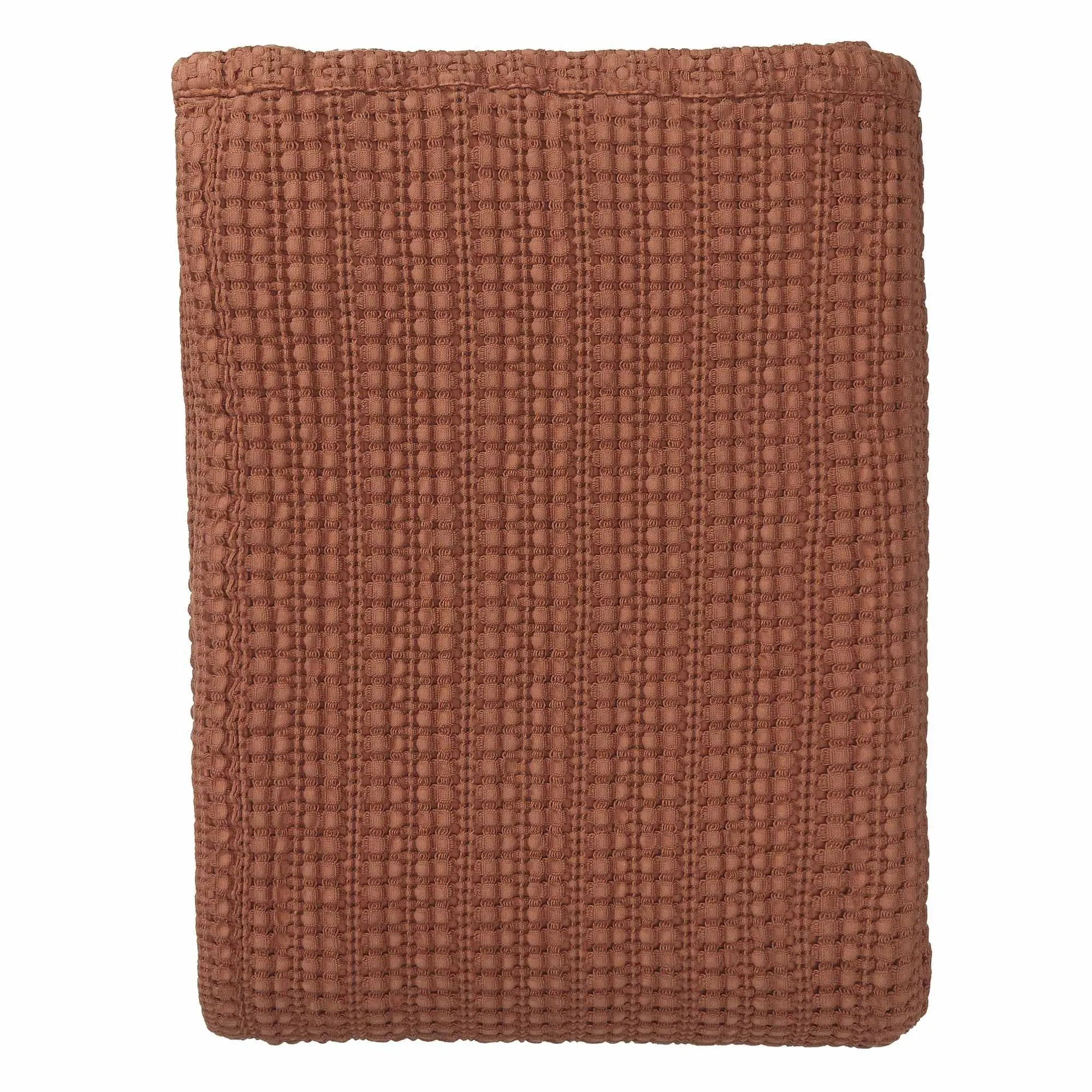 Anadia Cotton Bedspread [Terracotta]