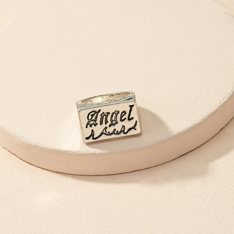 Angelica's Retro Vintage Wide Ring - European & American Fashion Statement Piece