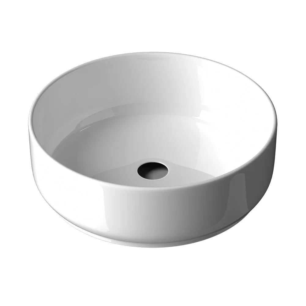 Anti-bacterial Ceramic Vanity Sink, Nano-Glazed, Round - Cefito