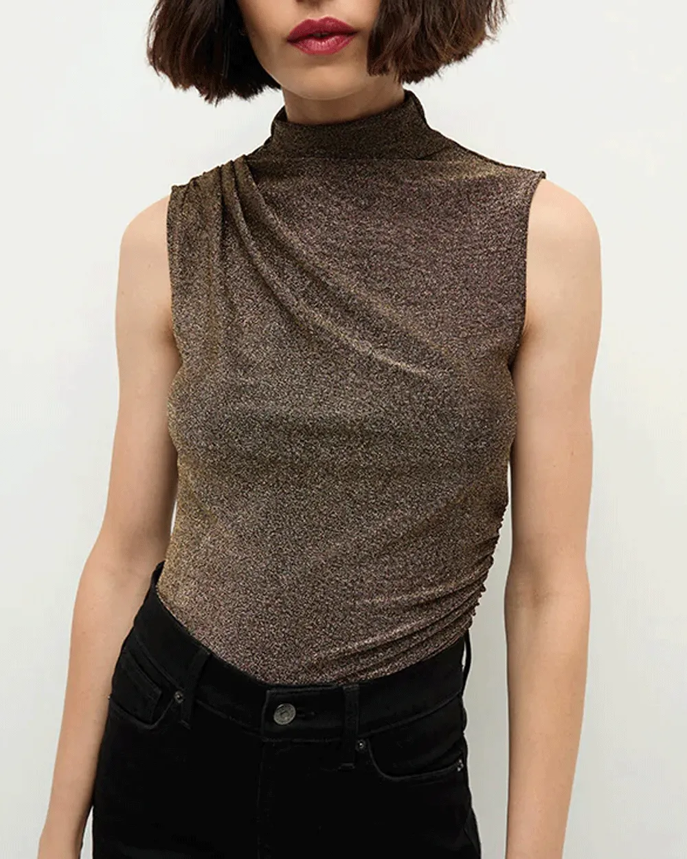 Antique Gold Mylie Sleeveless Top