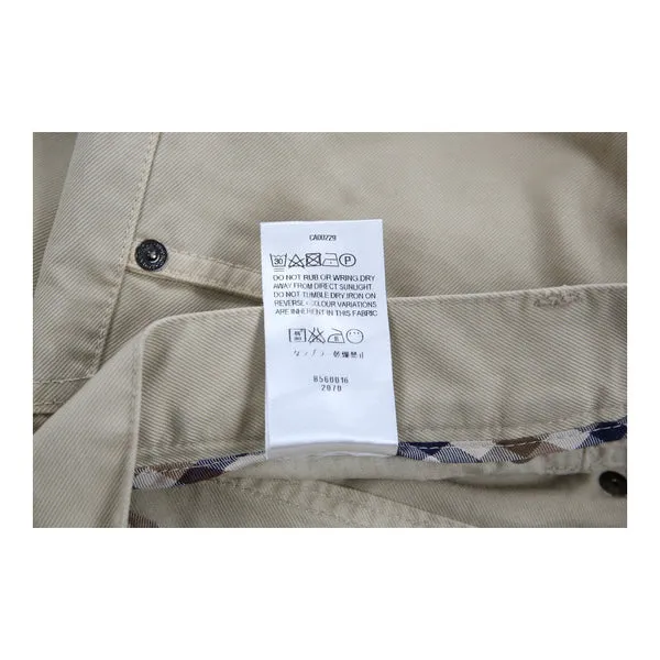 Aquascutum Chinos - 37W 34L Beige Cotton