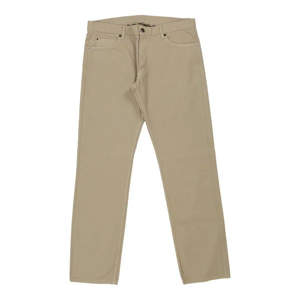 Aquascutum Chinos - 37W 34L Beige Cotton