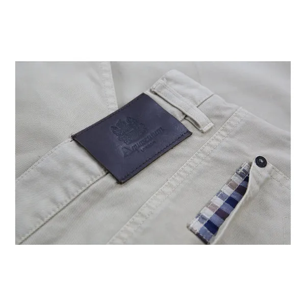 Aquascutum Chinos - 37W 34L Beige Cotton