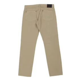 Aquascutum Chinos - 37W 34L Beige Cotton