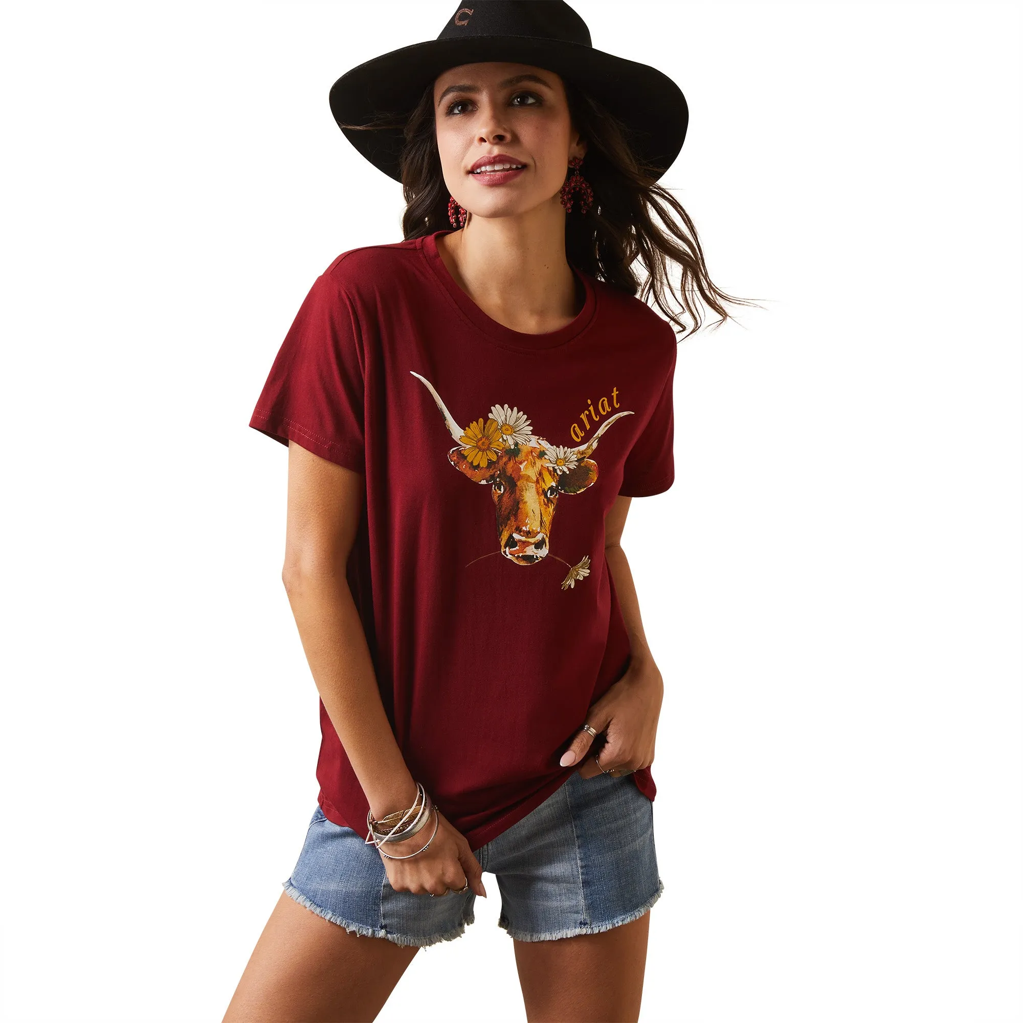 Ariat Women REAL Daisy Steer Tee 10043757