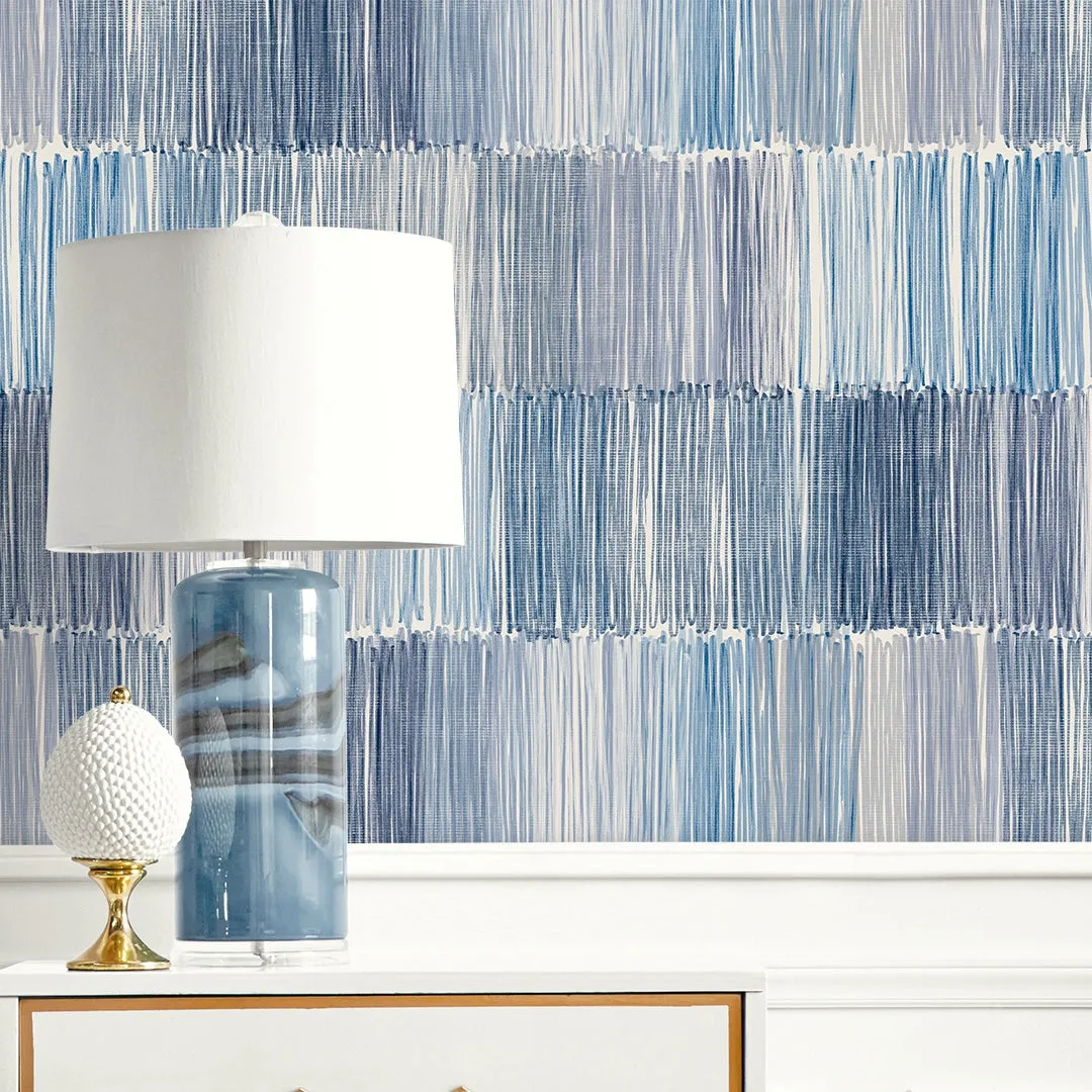 Arielle Abstract Stripe Coastal Haven Wallpaper