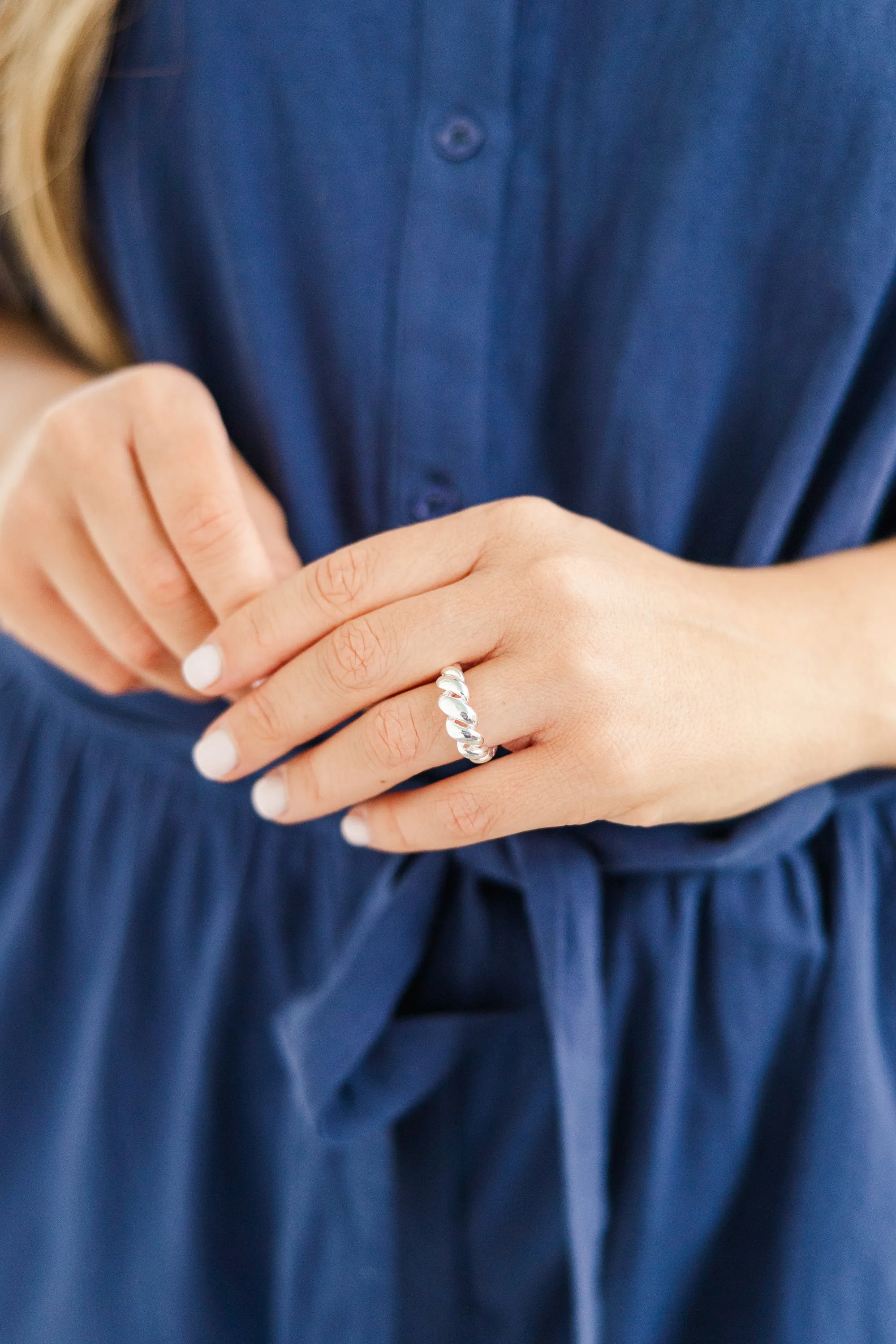 Aurora Adorn Ring, Silver