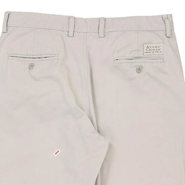 Avirex Chinos - 34W 28L Beige Cotton