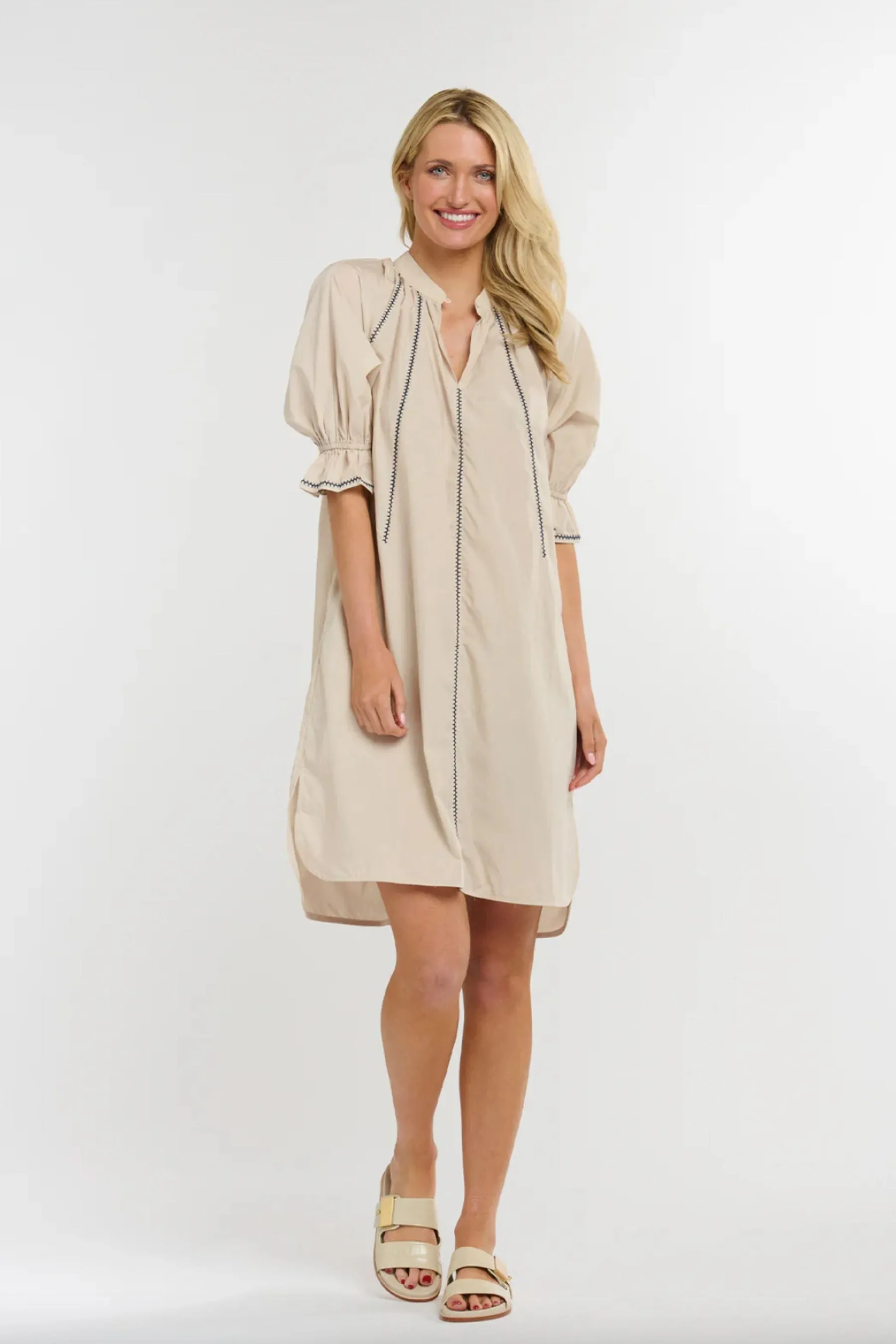 Bennett Dress | Almond