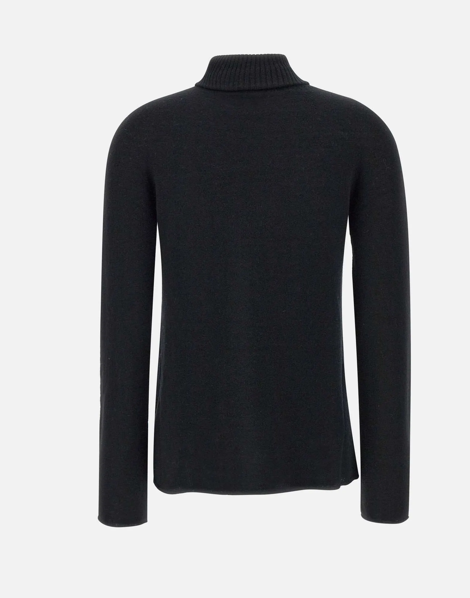 Black Wool Turtleneck Sweater for Women