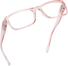 Blue Light Blocking Reading Glasses (Blush, 325 Magnification) Computer