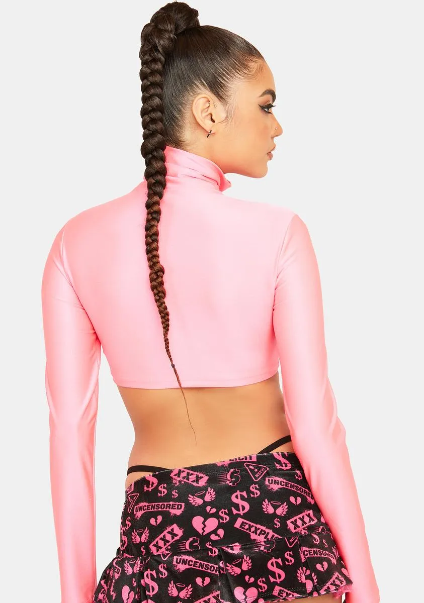 Blush All At Once Cutout Crop Top