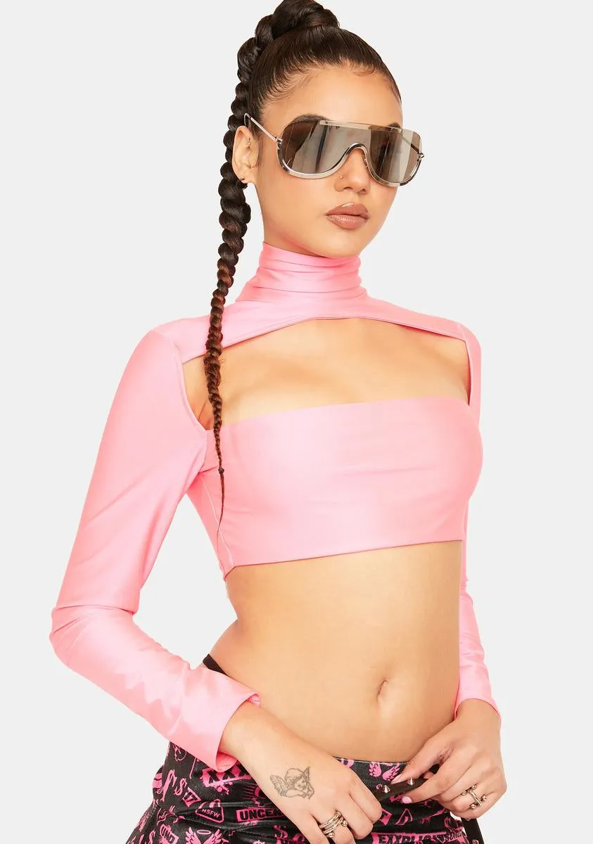 Blush All At Once Cutout Crop Top