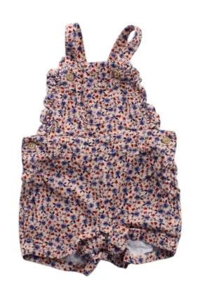 Bout'Chou Floral Overall Shorts 3-6M