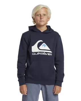 Boys Big Logo Hoodie in Dark Navy