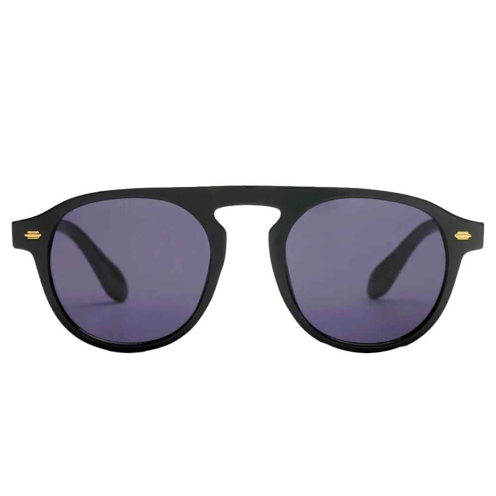 CADIZ | Unisex Round Carrera Fashion Round Brow Bar Sunglasses