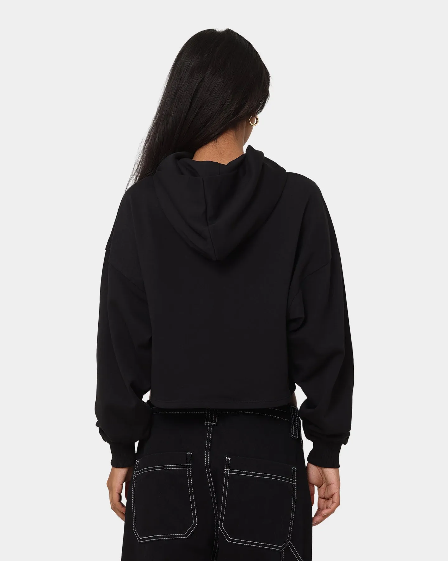 Calvin Klein Women's Glossy Monogram Hoodie CK Black