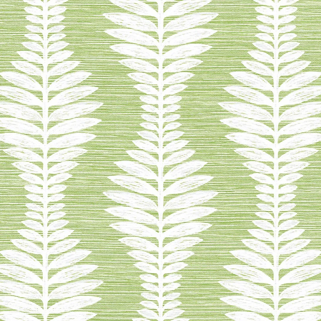 Carina Leaf Ogee Coastal Haven Wallpaper