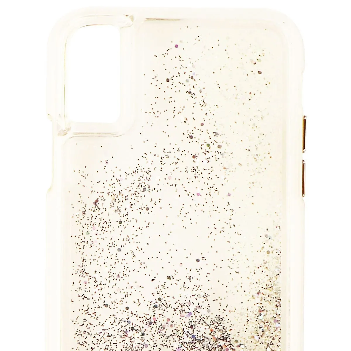 Case-Mate Waterfall Series Liquid Glitter Case for iPhone Xs & X - Clear/Silver