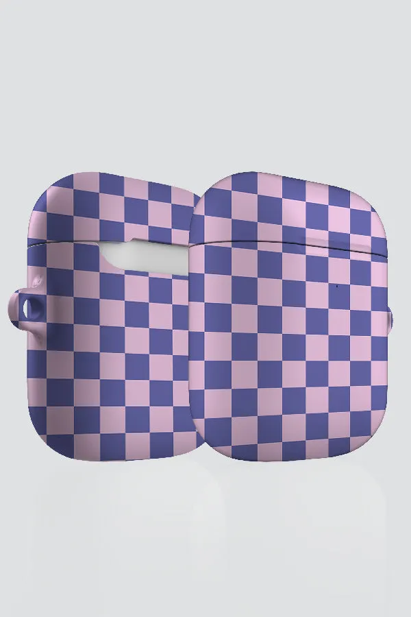 Checkered AirPod Case (Purple Pink)