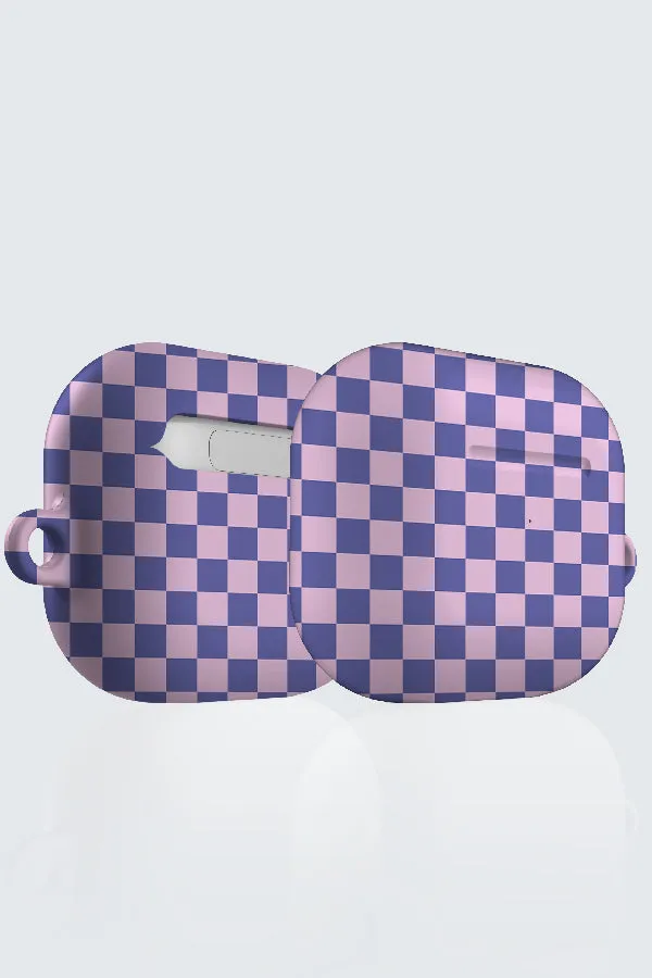 Checkered AirPod Case (Purple Pink)