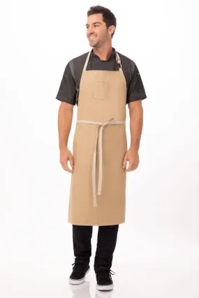 Chef Works Austin Chefs Bib Apron- Natural