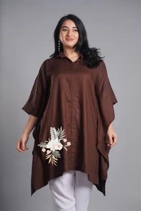 Coffee Rayon ShirtKurta - MittiDi