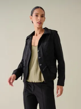 Collins Jacket in Tencel Twill - Black *Final Sale*