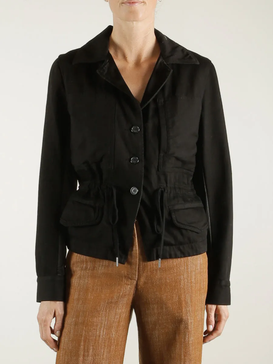 Collins Jacket in Tencel Twill - Black *Final Sale*