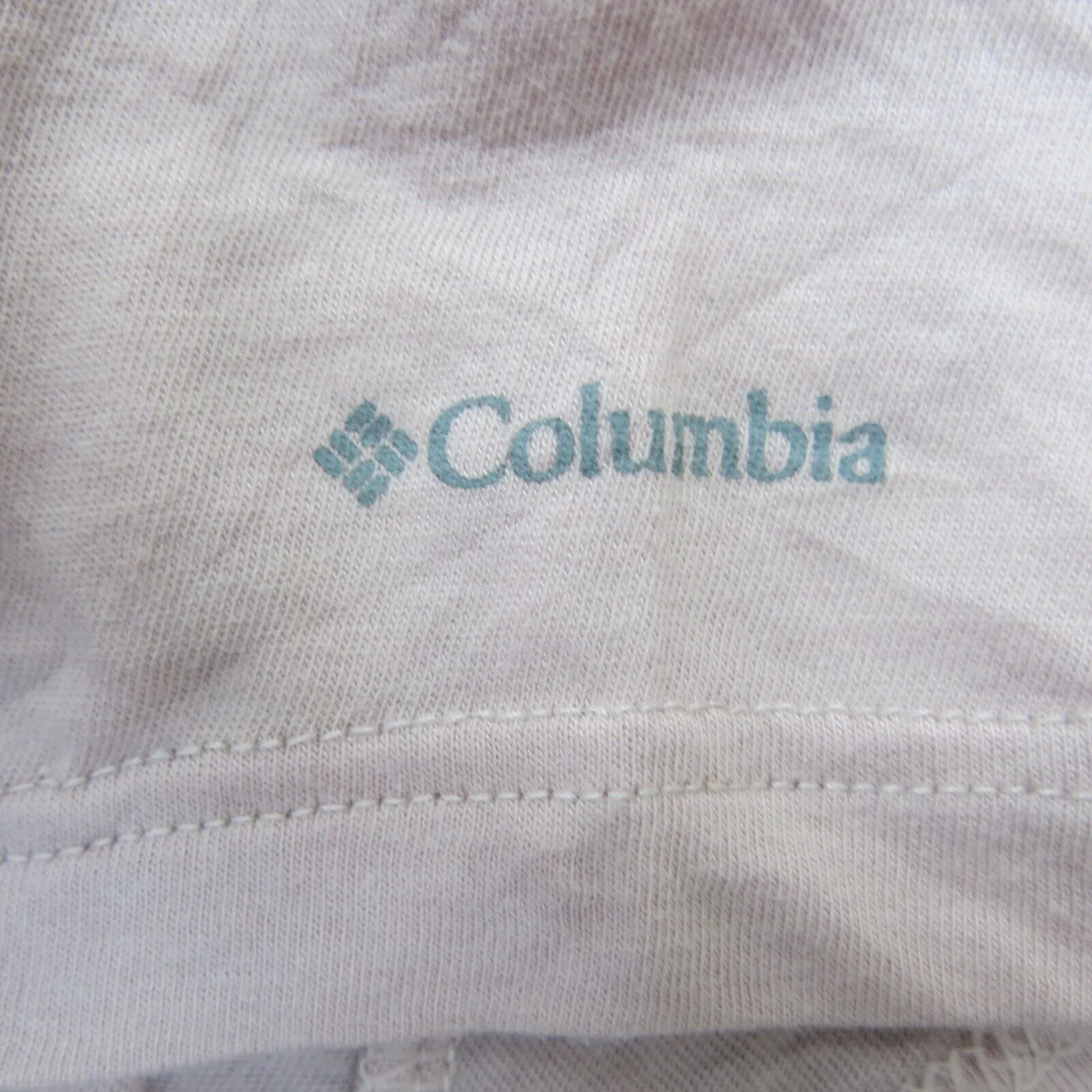 Columbia Women Sportswear PFG Round Neck Logo T-Shirt Short Sleeve Pink Size L