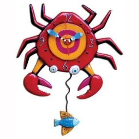 Crabby Red Allen Design Clock