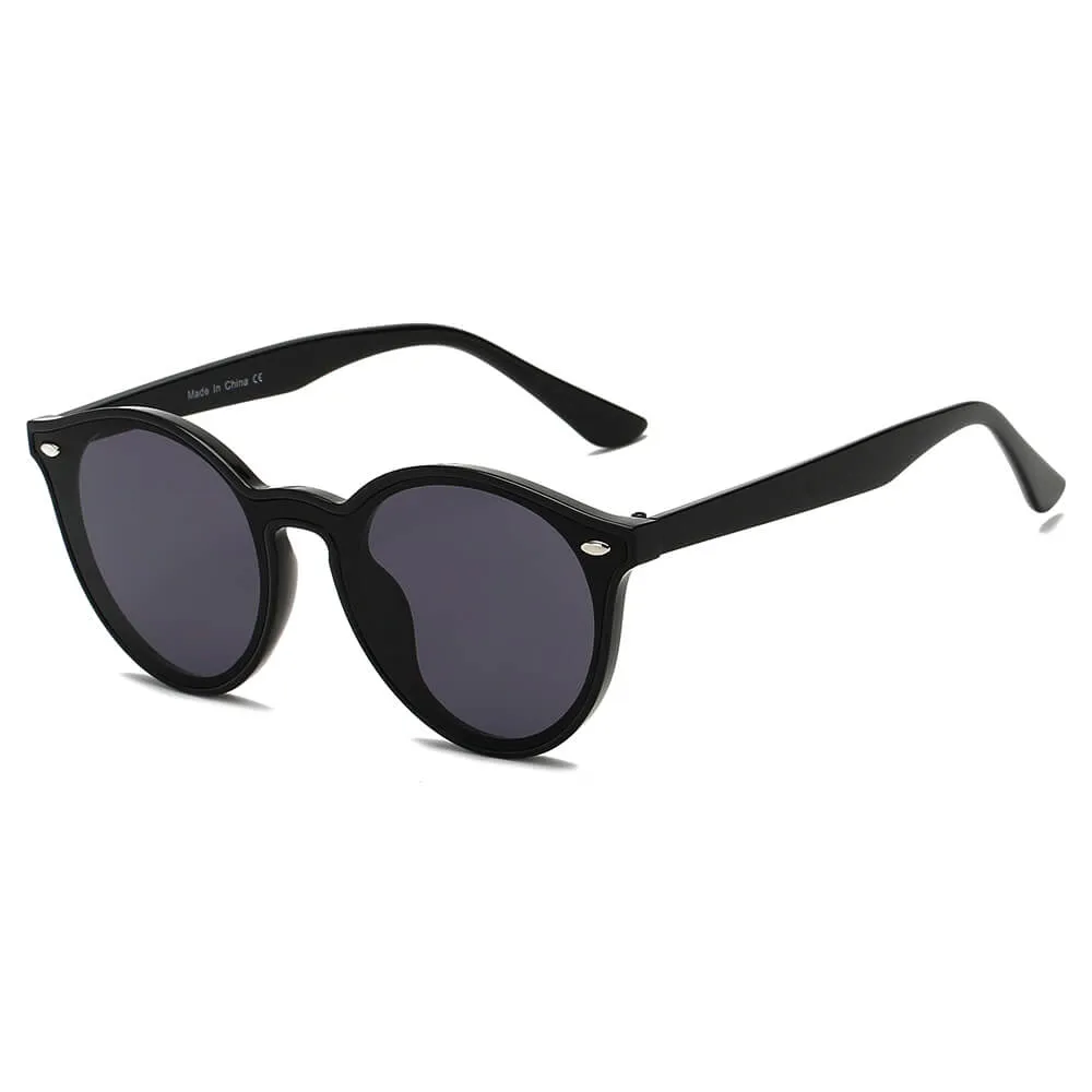 CROSBY - Unisex Fashion Retro Round Horn Rimmed Sunglasses