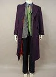 Dark Knight Heath Ledger Joker 6 pcs Costume Set *  Wool trench Coat Version