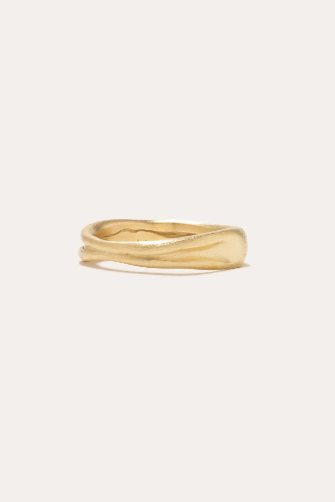 Deflated ("Do Not Inflate") - Gold Vermeil Ring