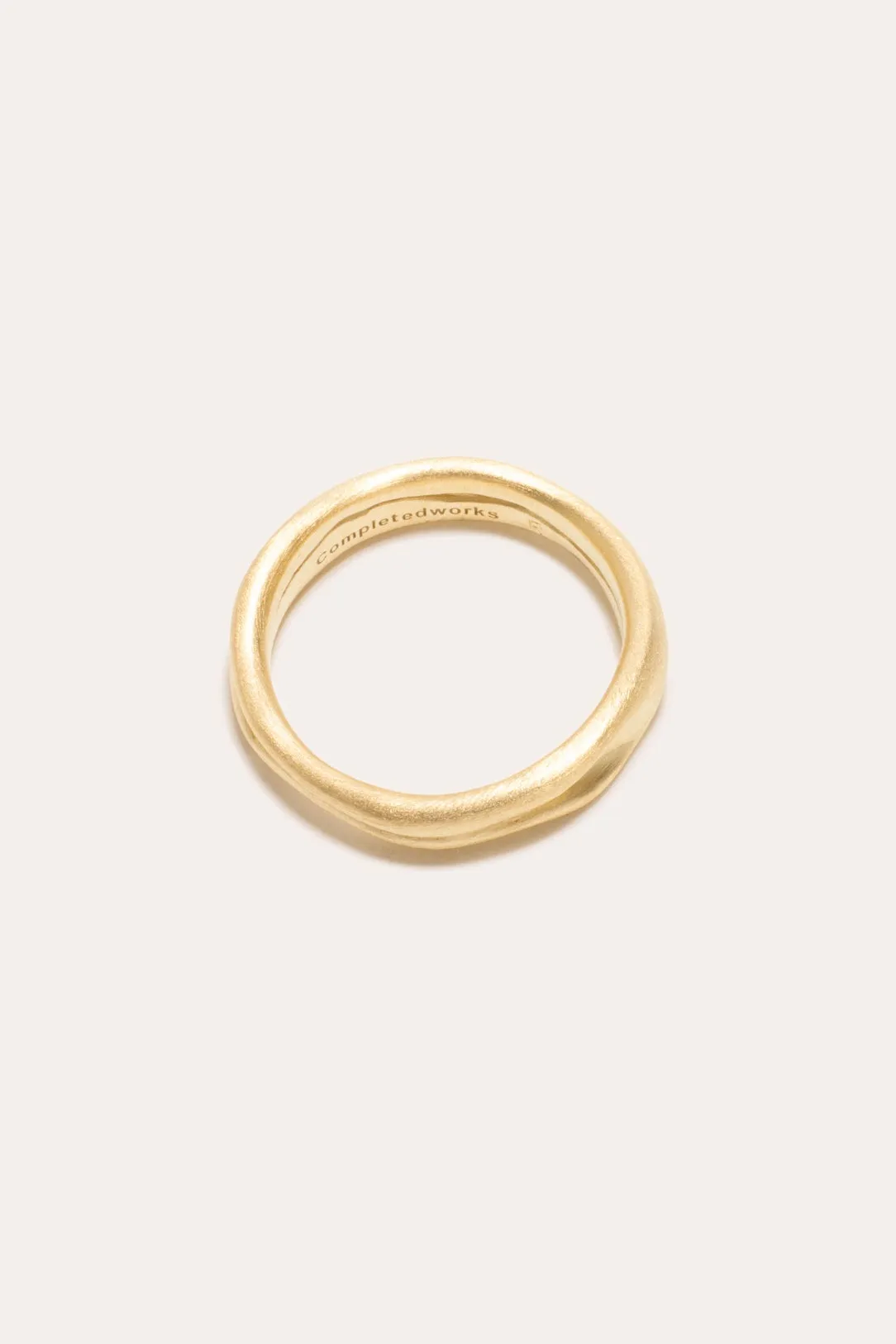 Deflated ("Do Not Inflate") - Gold Vermeil Ring