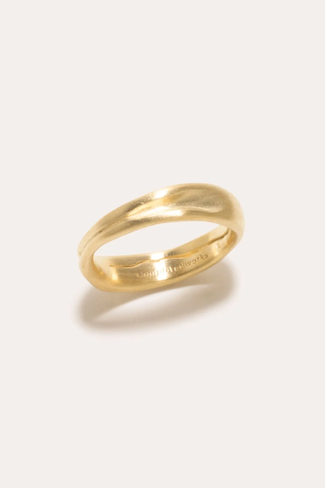 Deflated ("Do Not Inflate") - Gold Vermeil Ring