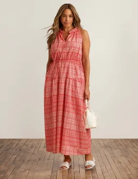 Drawstring Maxi Dress